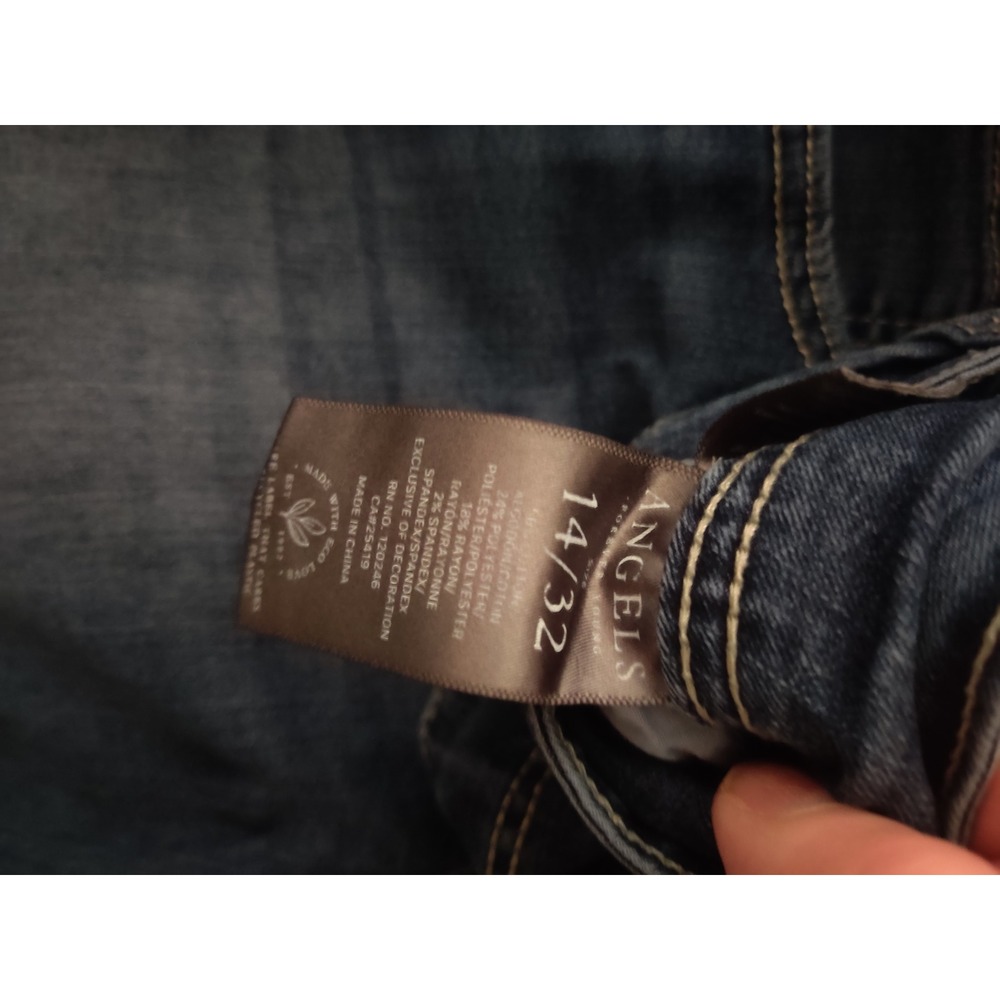 Angels Forever Young Everflex Curvy Bootcut Jeans Medium Wash Size 14/32 - Picture 7 of 7